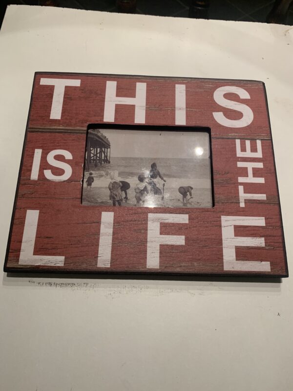 This Is the Life Photo Frame Colour: Red - Image 2