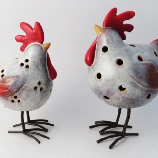 Ceramic Chicken Tealight Holder. Quirky and fun. 2 sizes available
