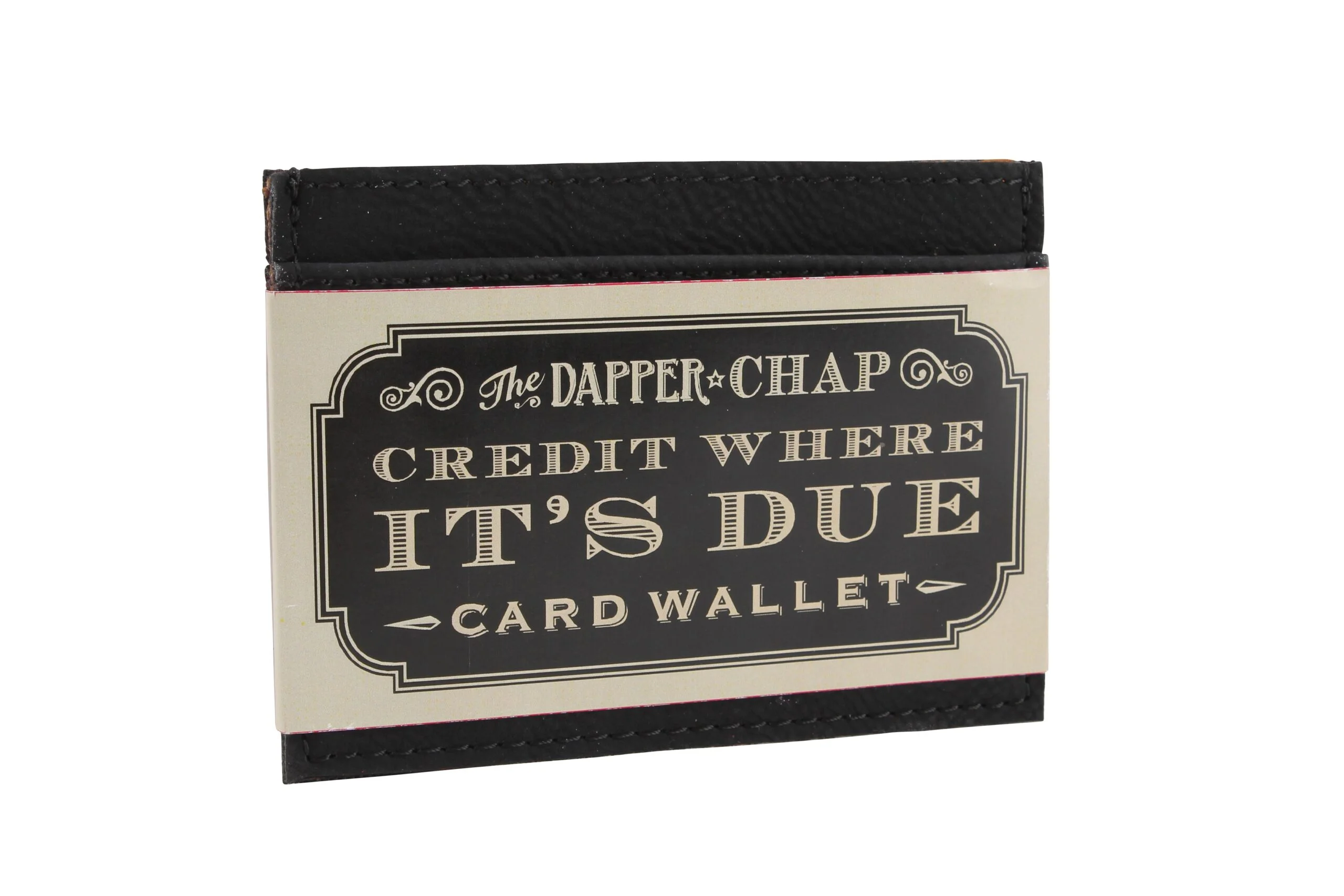 The Dapper Chap Credit where it’s due Black PVC Credit Card Holder