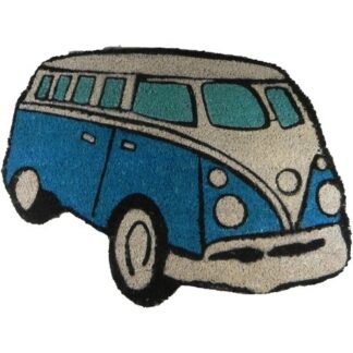 Blue Camper Van doormat - VW Campervan gift ideas-0
