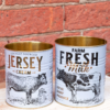 Kitchen Storage Tins Set of 2 Fresh Milk and Jersey Milk Decorative tins - Image 3