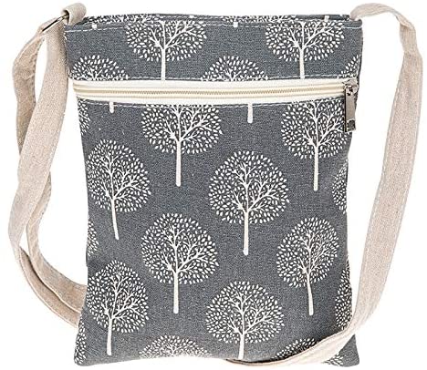 Tree Of Life Cross Body Bag – Grey & Cream