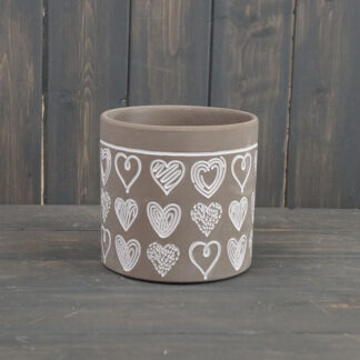 Scribble Hearts Pot