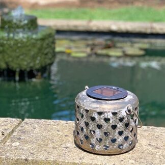 Solar Garden Lantern Hearts - Rechargeable LED Lantern