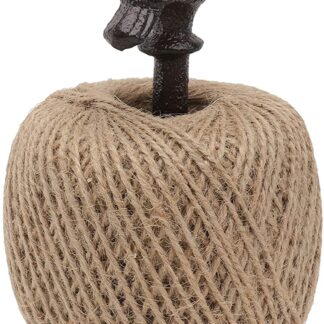 Vintage Style Cast Iron Garden Twine Holder with Jute Twine Spools