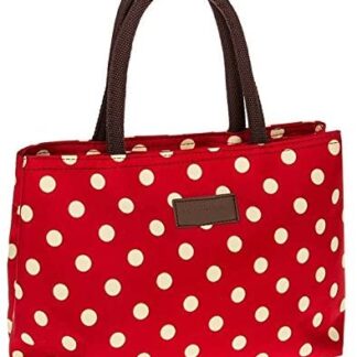 Equilibrium Spotty Red and Cream Waterproof Handbag