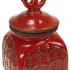 Set of 3 Nautical Ceramic Storage Canisters in Red, White and Blue Food Safe - Image 4