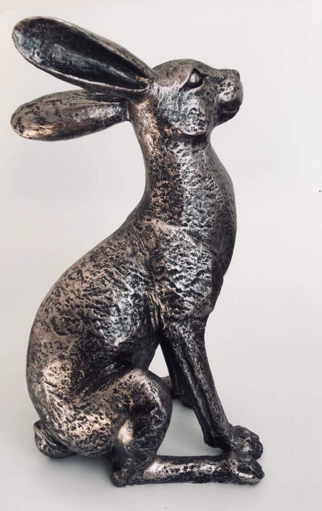 A Bit Quackers Alert Hare – Bronzed Statue – Large