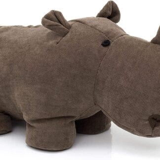 Adorable Rhinoceros Chocolate Brown Doorstop