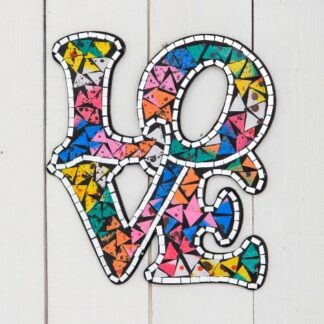 Gringo Fairtrade Love Mosaic Wall Hanging