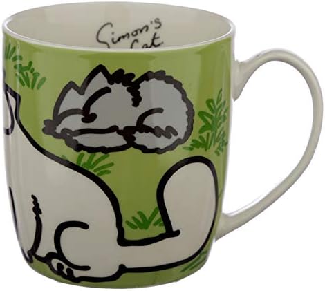 Green Simon’s Cat Porcelain Mug For Coffee Tea Lover