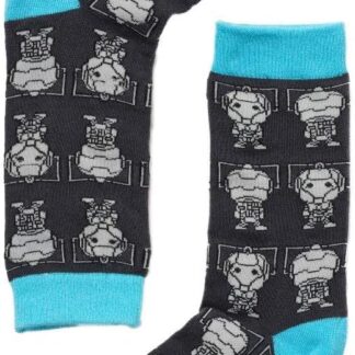 DOCTOR WHO - Chibi Cybermen Blue & Grey Single Sock Box Chibi Collection by Eaglemoss Collections