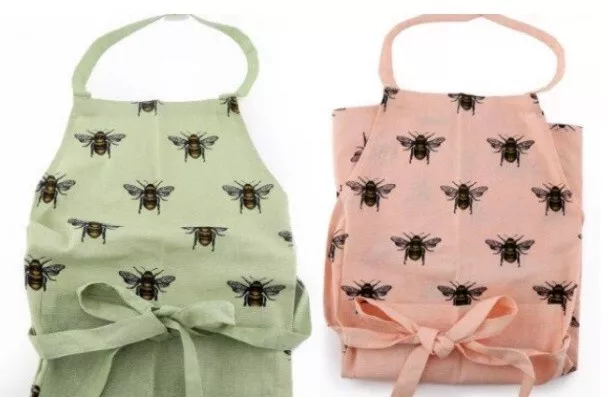 Green Summer Bee Apron