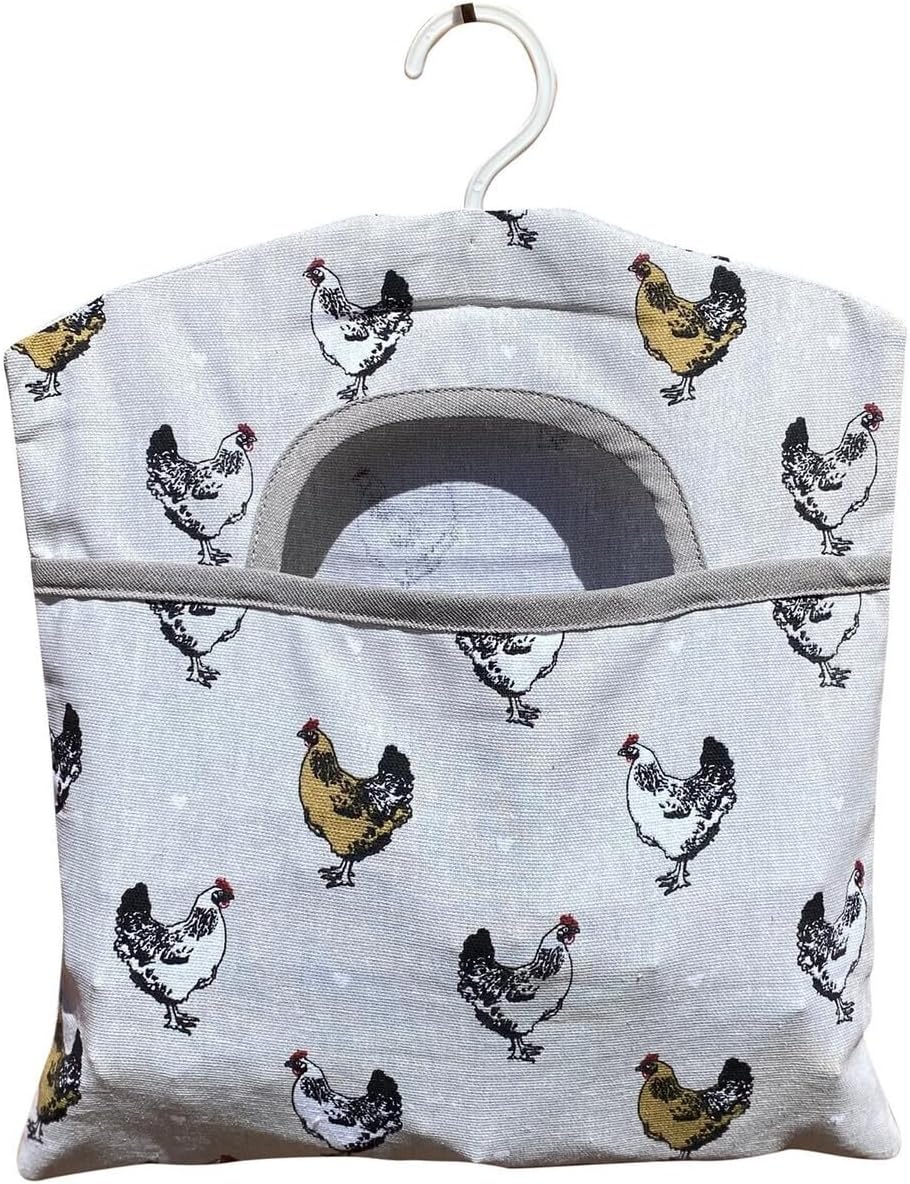 Peg Bag With A Chicken Print Design