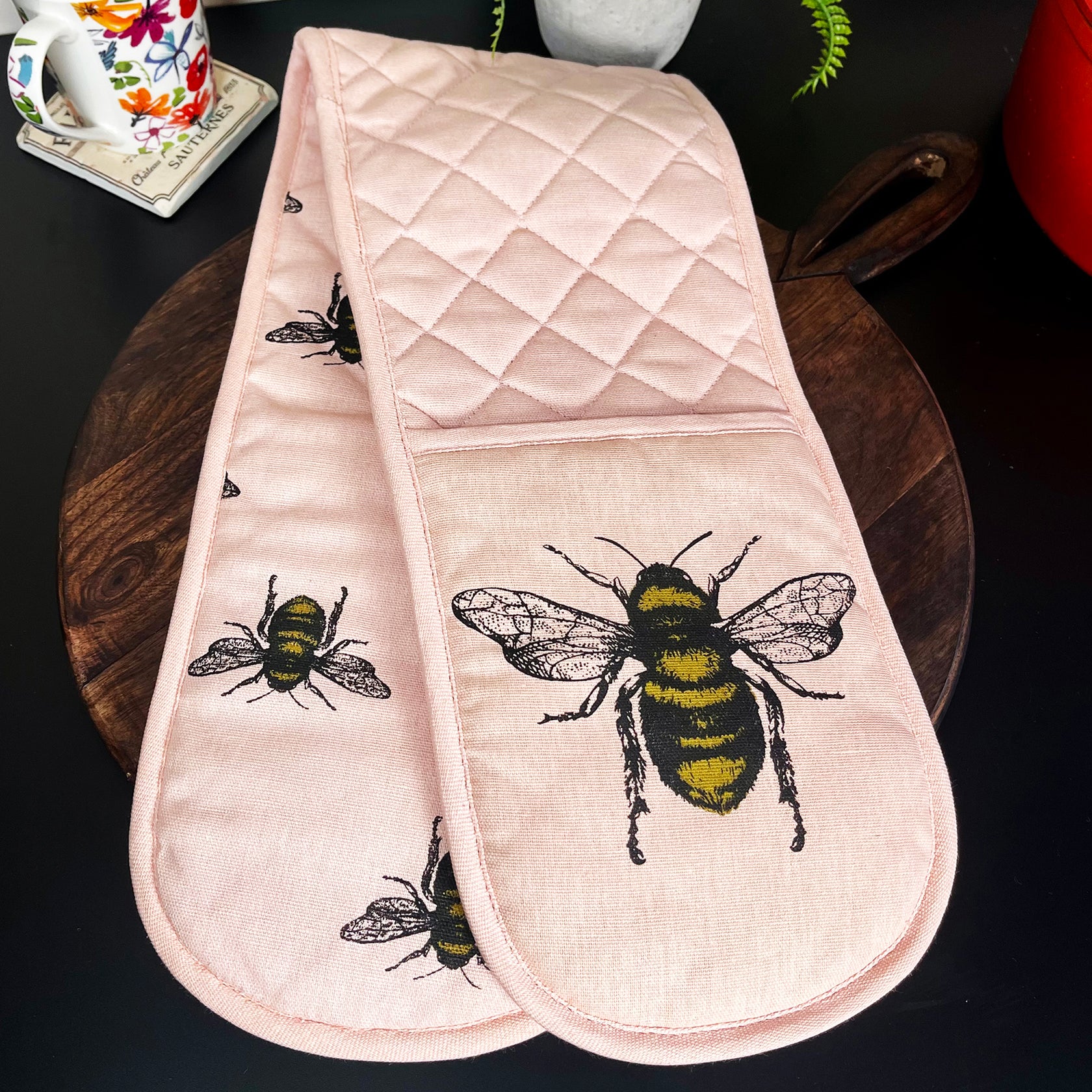 Sifcon Bumblebee Themed Pink Oven Glove