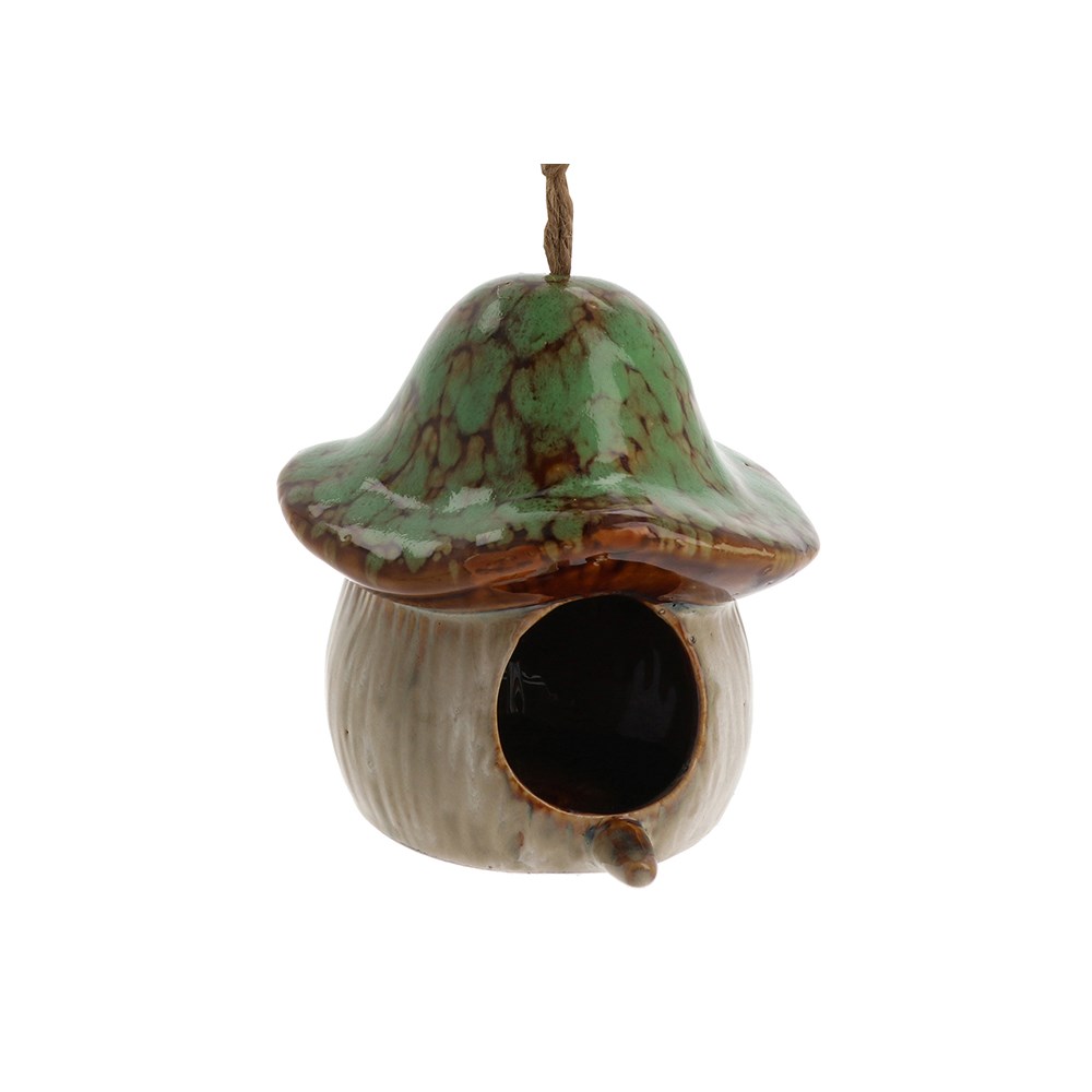 Magical Mushrooms Bird Feeder Green