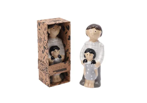 Grandfather & Granddaughter Family Figurine - Image 2