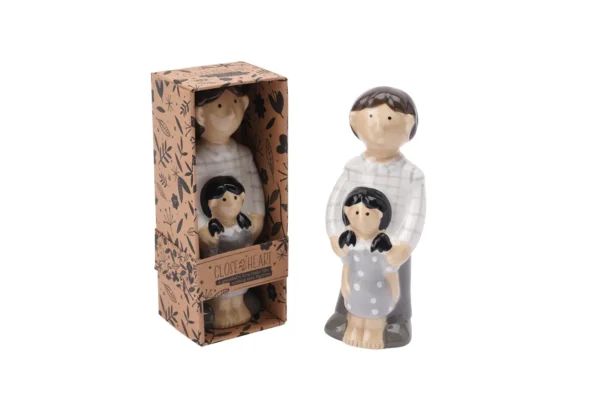 Grandfather & Granddaughter Family Figurine