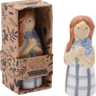 Forget-Me-Not Flower Girl Figurine