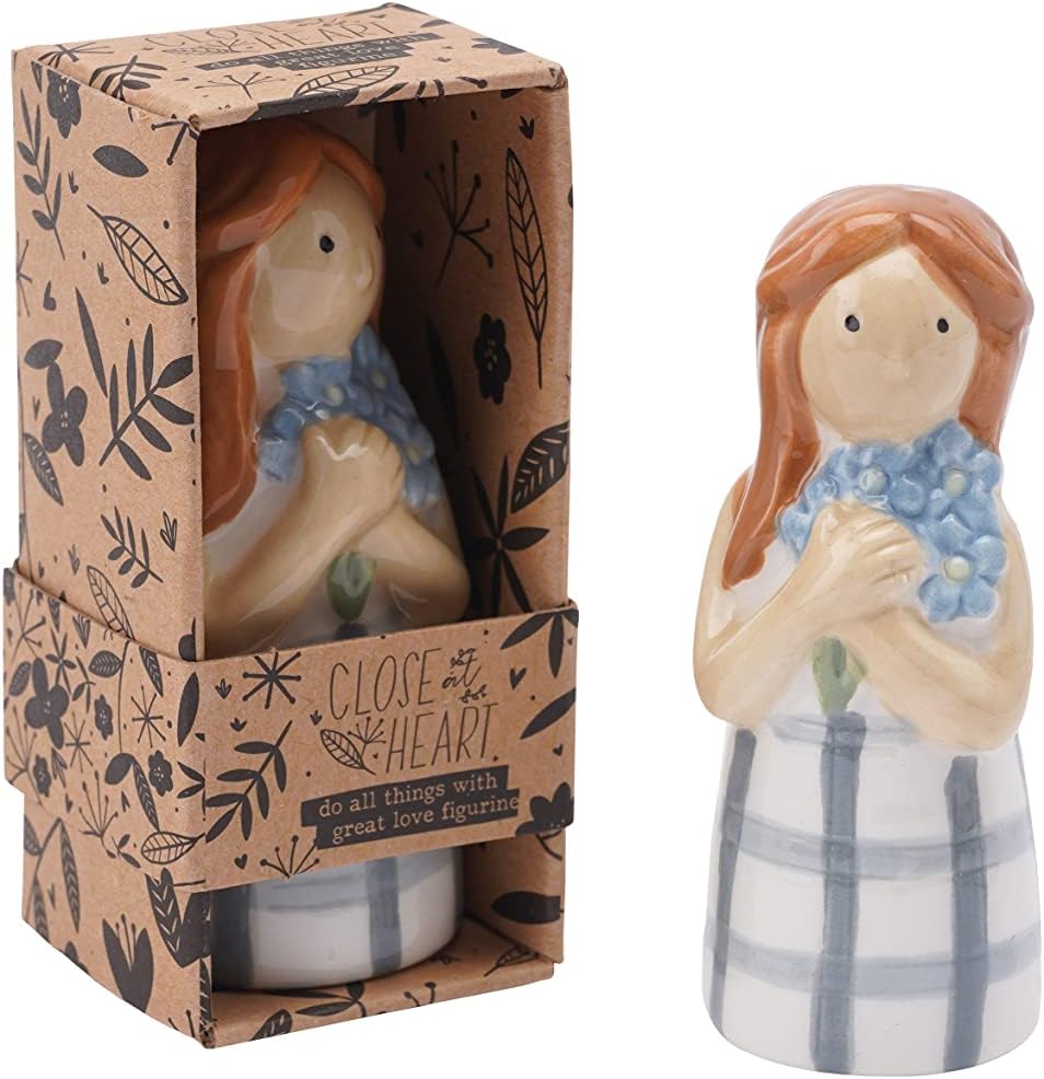 Forget-Me-Not Flower Girl Figurine