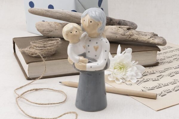 Grandmother & Grandchild Family Figurine - Image 3