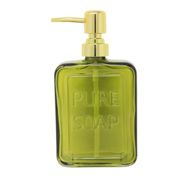 Soap Dispenser Ombre Glass Lotion 500ml Plastic Pump Container Bathroom Kitchen - Image 4