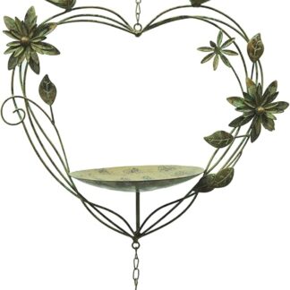 Esschert Design Hanging Heart Bird Feeder