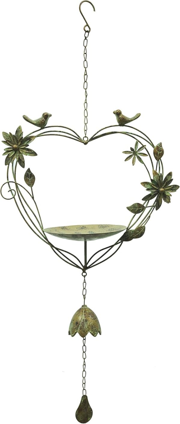 Esschert Design Hanging Heart Bird Feeder