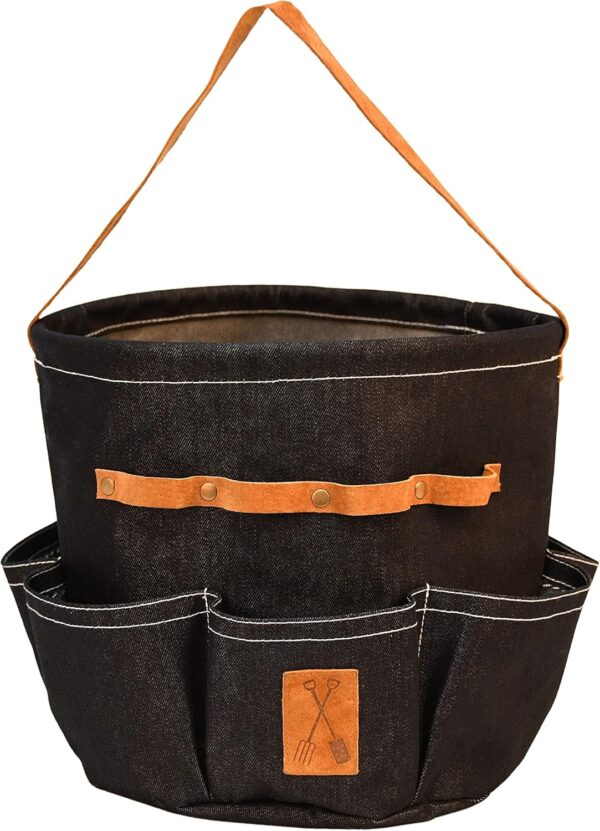 Fallen Fruits Denim Garden Tool Bag (Round)