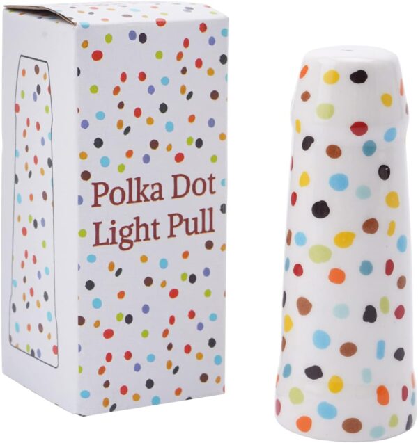 Multicolour Polka Dot Pattern Bathroom Light Pull