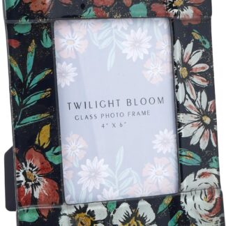 Twilight Bloom Glass 6x4 Photo Frame Gift Box