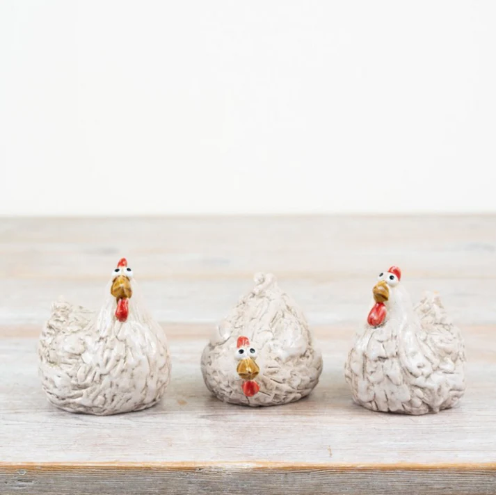 Set 3 Little Lookers Rustic Chickens Set 3 Little Lookers Rustic Chickens