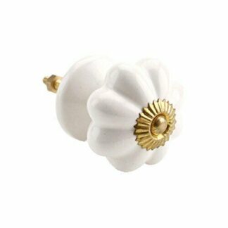 White Ceramic Drawer Pull