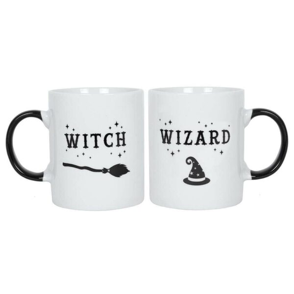 Witch and Wizard Mug Set - Image 3