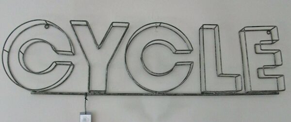 Parisian Wire CYCLE Sign/Plaque/Wall Hanging - Image 2