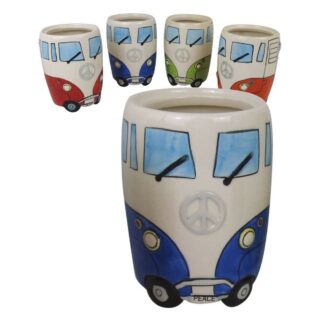 Camper Ceramic Utensils Jar (Blue)