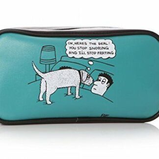 Humourous Cartoon Green Wash Bag Stop Snoring Rupert Fawcett Off the Leash