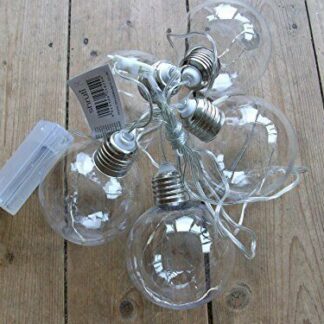 Large Led Clear Bulb Garland Battery Operated
