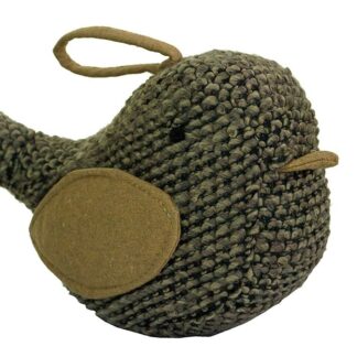 Fabric Birds Door Stop Prop Doorstop Stopper Weight (Brown)
