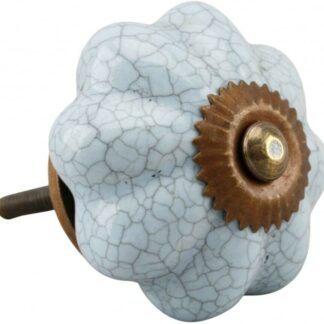 Blue Melon Crackle Drawer Knob Pull