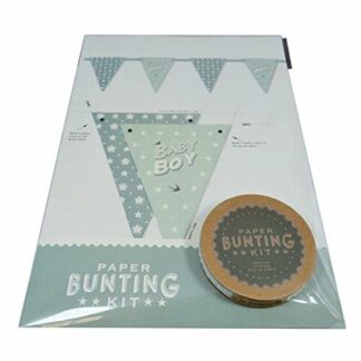 East of India Paper Bunting Kit 'Baby Boy'