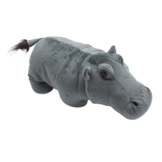 Grey Hippo Doorstop