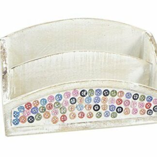 Letter Rack/Holder Shabby Chic/Rustic ~ BUTTONS Design