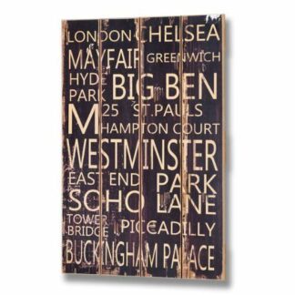 London Plank Style Plaque (large)