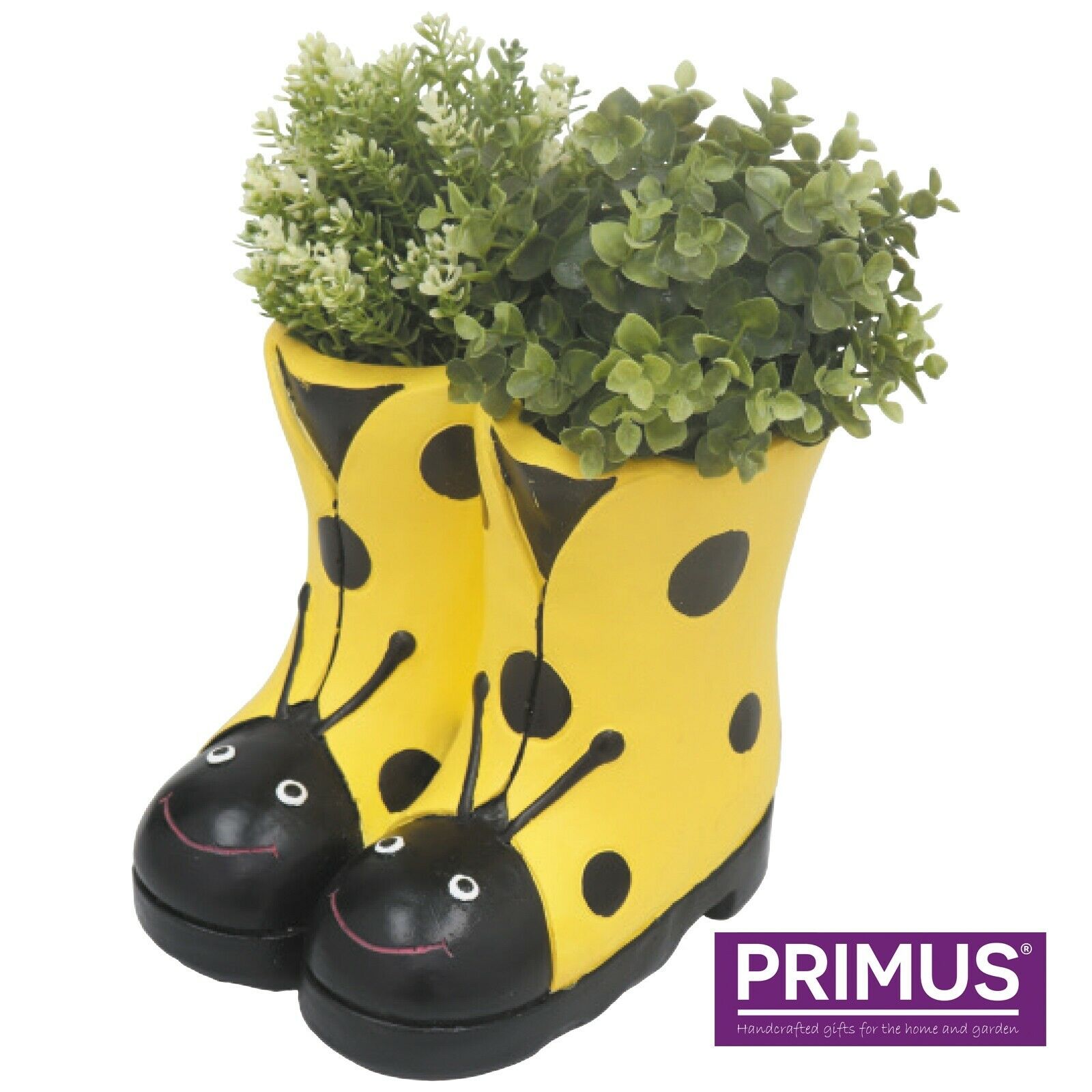 Primus Ladybird Boots Planter (Frost Proof Polyresin)