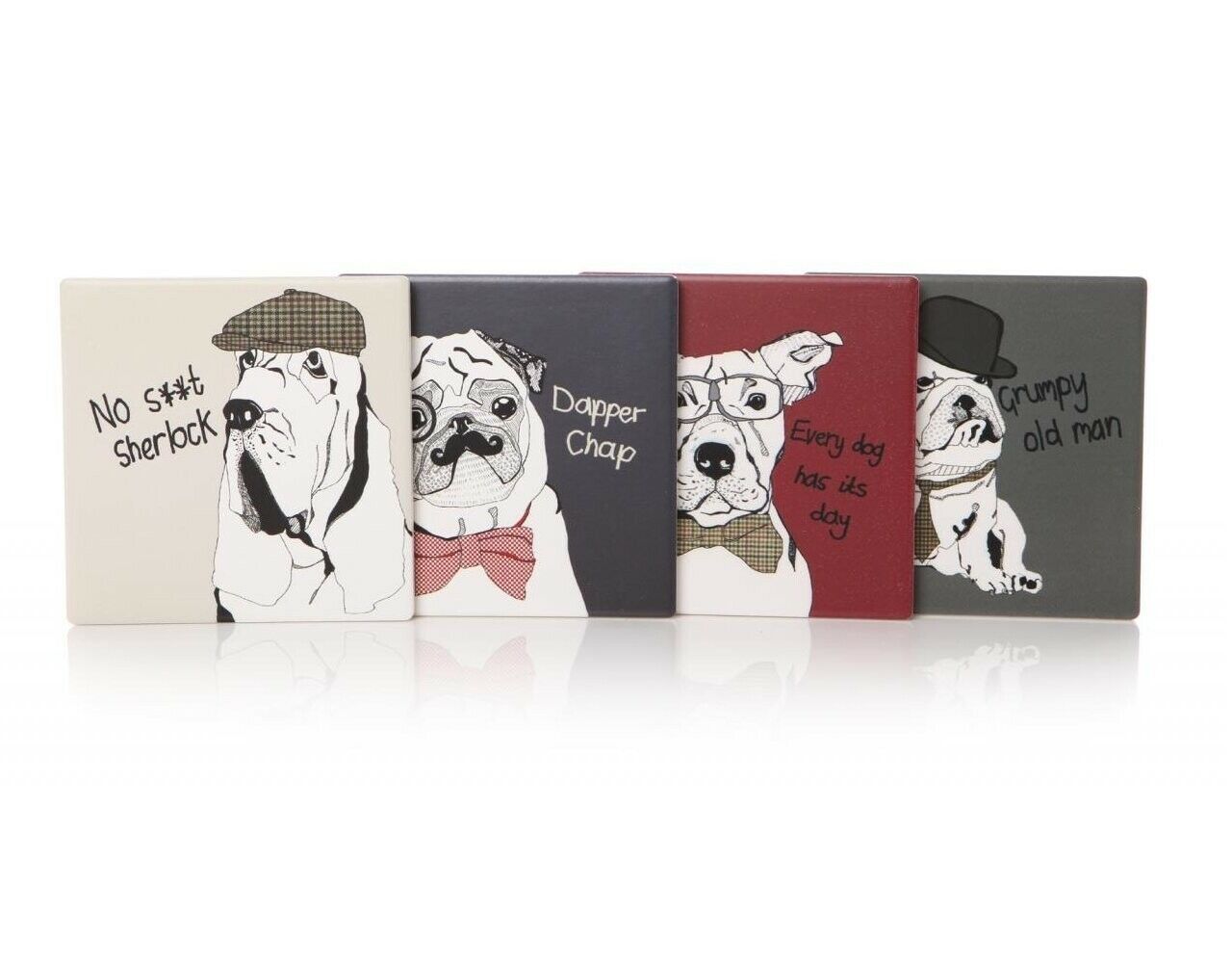 Mans Best Friend – Set of 4 Square Coasters