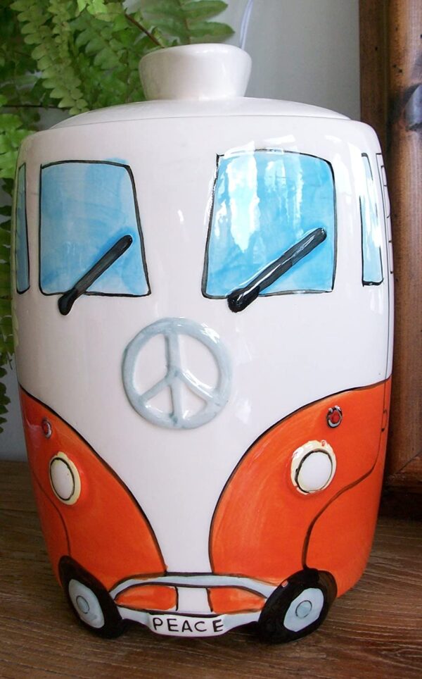 Camper Van Cookie Jar Orange - Image 3