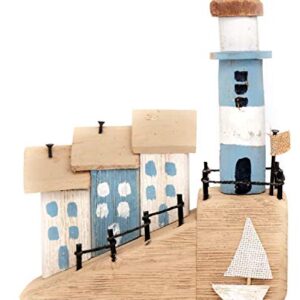 Nautical Seashore Coastal Triple Beach House Wood Decoration