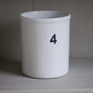 Ceramic Utensil Holder - White