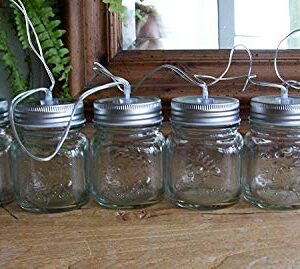 Clear Led Jar Lights x 6 battery operated